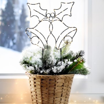 Brilagi - LED kerstdecoratie LED/3xAA IP44 kerstbelletjes