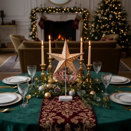 Brilagi - LED kerstdecoratie, ster 62x40 cm, 3xAA