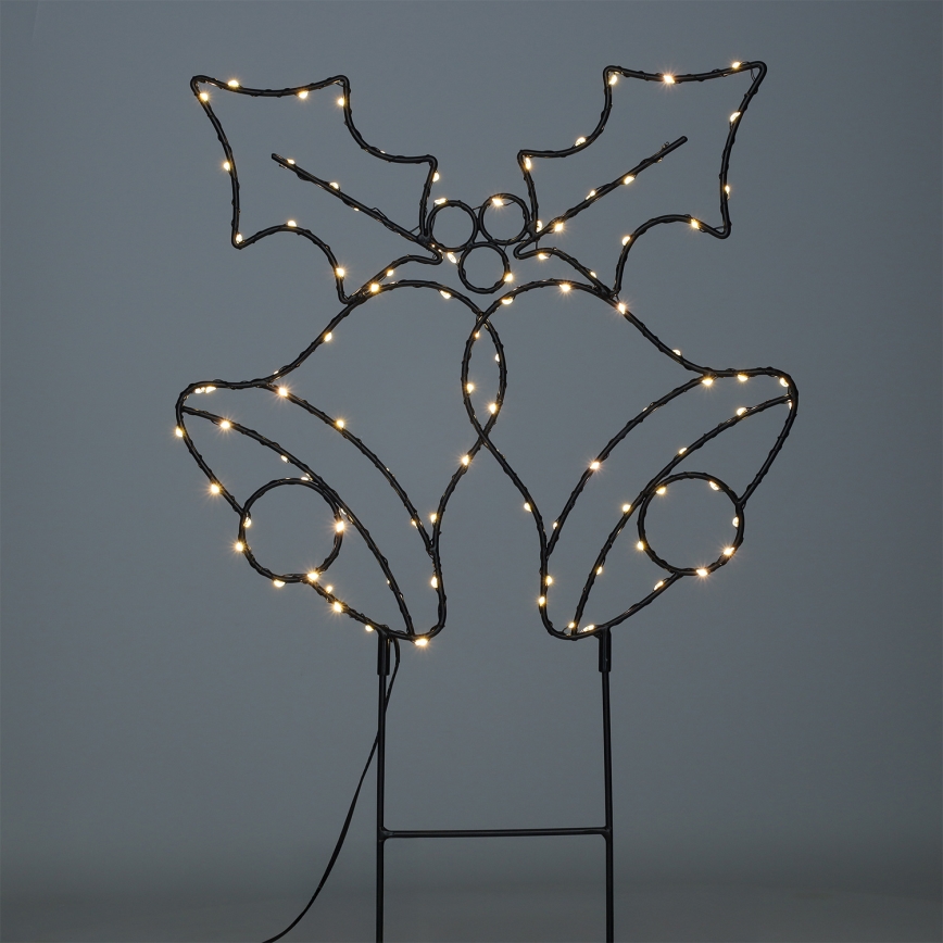 Brilagi - LED kerstdecoratie voor buiten, LED/3xAA, IP44, 55x32 cm, belletjes