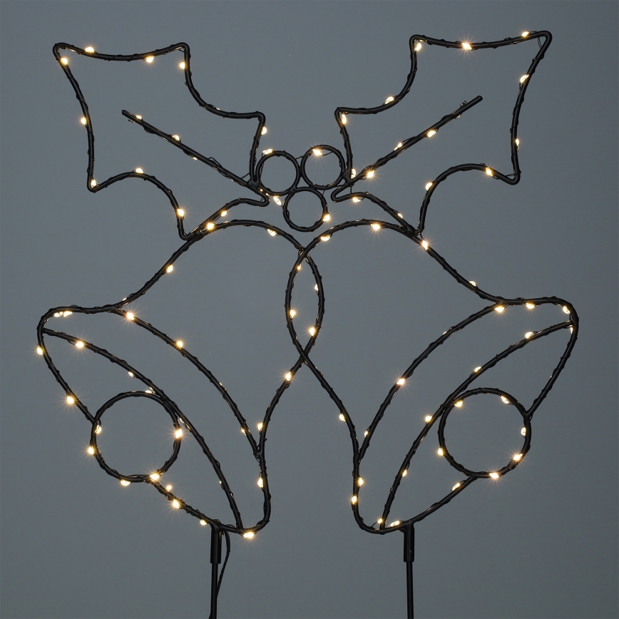 Brilagi - LED kerstdecoratie voor buiten, LED/3xAA, IP44, 55x32 cm, belletjes