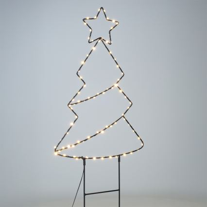 Brilagi - LED kerstdecoratie voor buiten LED/3xAA IP44 68x29 cm kerstboom