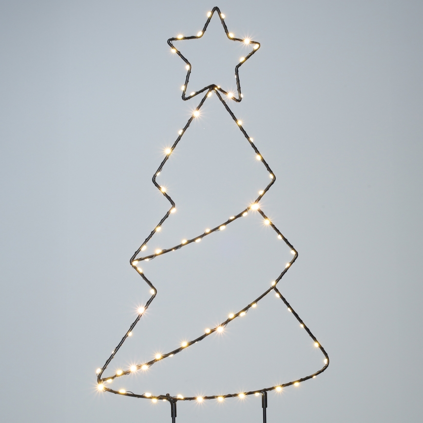 Brilagi - LED kerstdecoratie voor buiten LED/3xAA IP44 68x29 cm kerstboom