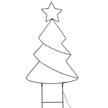 Brilagi - LED kerstdecoratie voor buiten LED/3xAA IP44 68x29 cm kerstboom