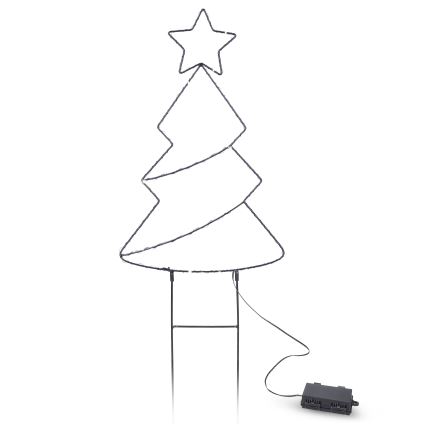Brilagi - LED kerstdecoratie voor buiten LED/3xAA IP44 68x29 cm kerstboom