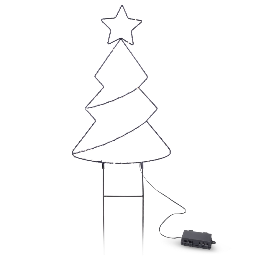 Brilagi - LED kerstdecoratie voor buiten LED/3xAA IP44 68x29 cm kerstboom