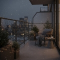 BRILAGI - LED kerstgordijn voor buiten 160xLED 7x2m IP44 warm wit