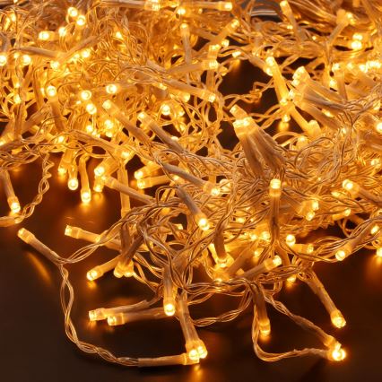 Brilagi - LED kerstgordijn voor buiten, 360×LED, 8 functies, 14 m, IP44, warm wit, ijspegels