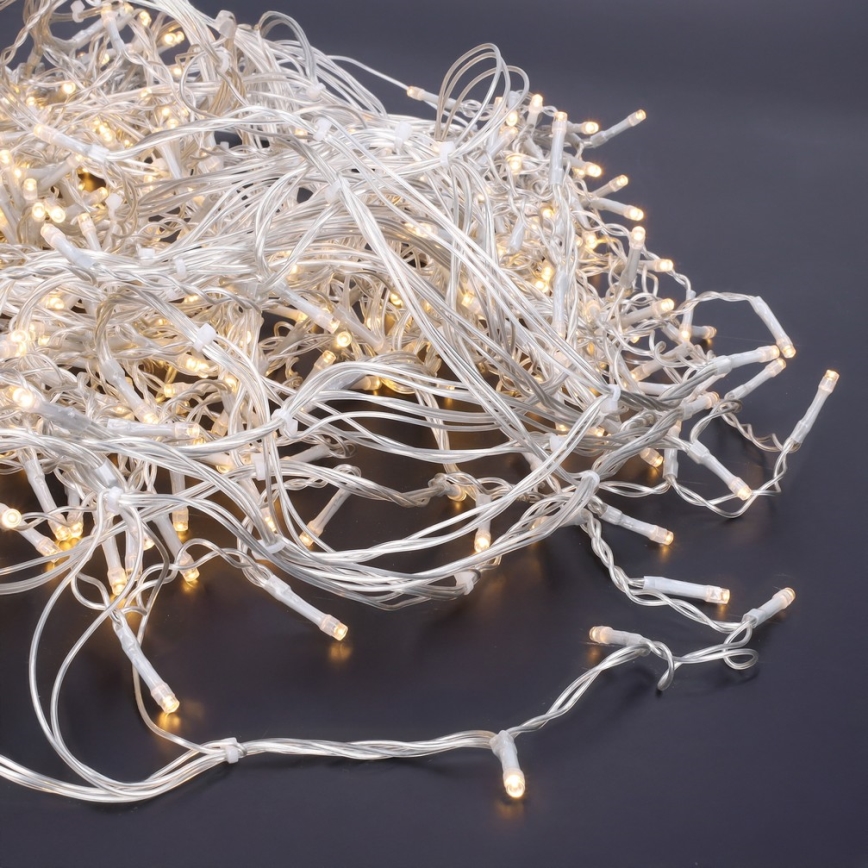 Brilagi - LED kerstgordijn voor buiten, 360×LED, 8 functies, 14 m, IP44, warm wit, ijspegels
