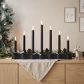 BRILAGI - LED Kerstkandelaar 7xLED/2xAA zwart