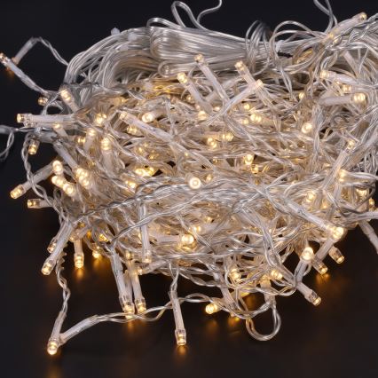 Brilagi - LED-kerstlichtsnoer voor buiten, 400 LED / 8 functies, 23 m, IP44, warm wit