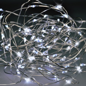 BRILAGI - LED kerstverlichting 100xLED/3xAA 10m koel wit