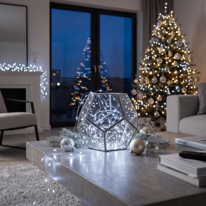 BRILAGI - LED kerstverlichting 100xLED/3xAA 10m koel wit