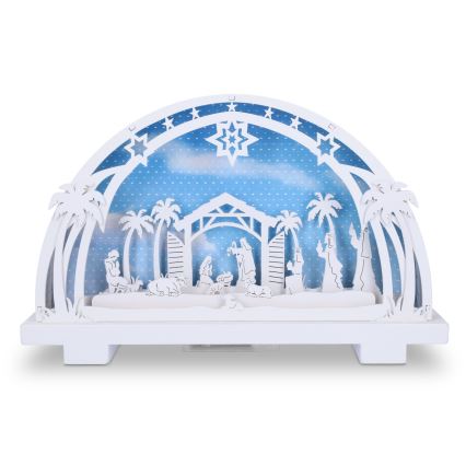 Brilagi - LED Kerstversiering LED/2xAA kerststal