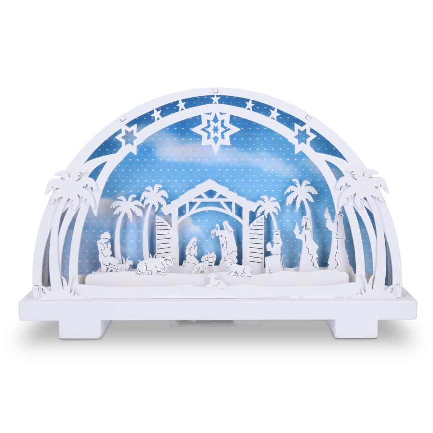 Brilagi - LED Kerstversiering LED/2xAA kerststal