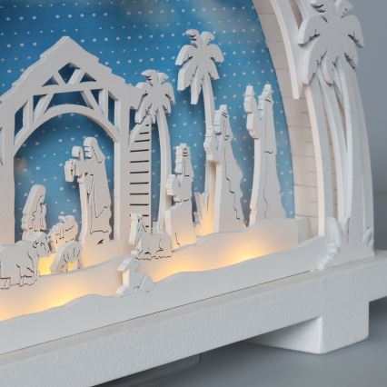 Brilagi - LED Kerstversiering LED/2xAA kerststal