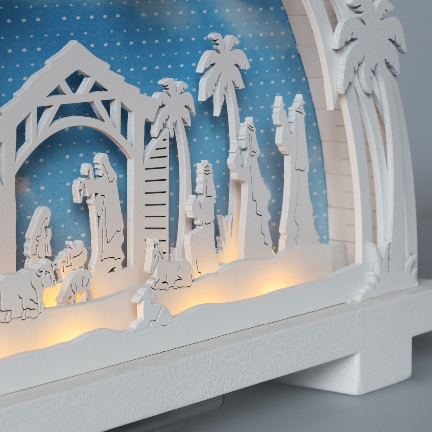 Brilagi - LED Kerstversiering LED/2xAA kerststal
