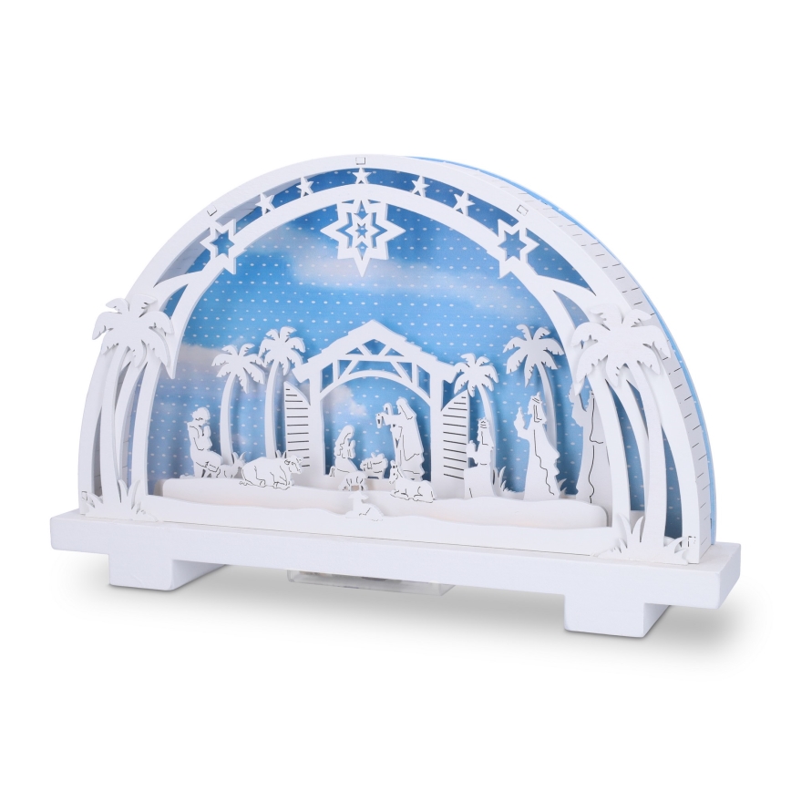 Brilagi - LED Kerstversiering LED/2xAA kerststal