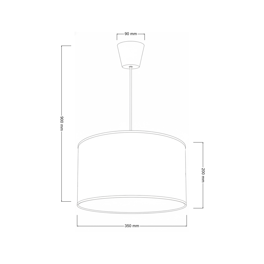 Brilagi - LED kinderhanglamp aan kabel BOBO 1xE27/60W/230V Ø 35 cm wit/konijntjes