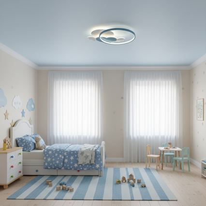 Brilagi - LED kinderplafondlamp LOVE LED/48W/230V 3000/4500/6000K blauw
