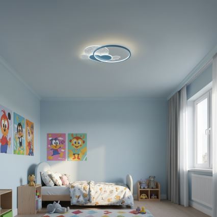 Brilagi - LED kinderplafondlamp LOVE LED/48W/230V 3000/4500/6000K blauw