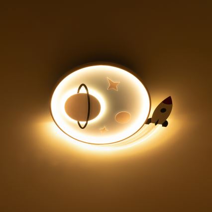 Brilagi - LED kinderplafondlamp STARSHIP LED/64W/230V 3000/4500/6000K blauw