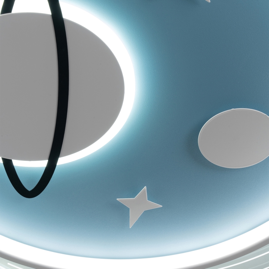 Brilagi - LED kinderplafondlamp STARSHIP LED/64W/230V 3000/4500/6000K blauw