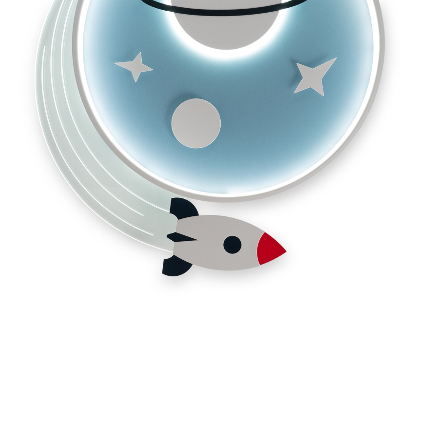 Brilagi - LED kinderplafondlamp STARSHIP LED/64W/230V 3000/4500/6000K blauw