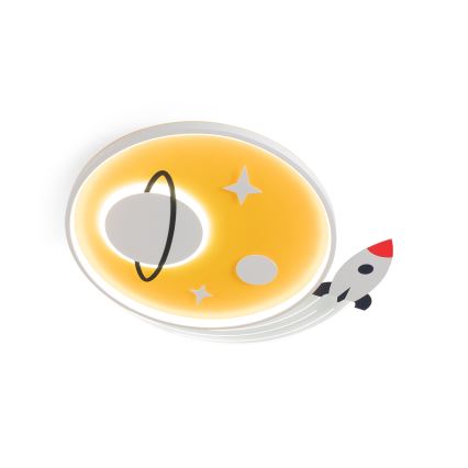 Brilagi - LED kinderplafondlamp STARSHIP LED/64W/230V 3000/4500/6000K geel