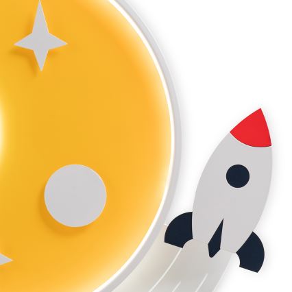 Brilagi - LED kinderplafondlamp STARSHIP LED/64W/230V 3000/4500/6000K geel