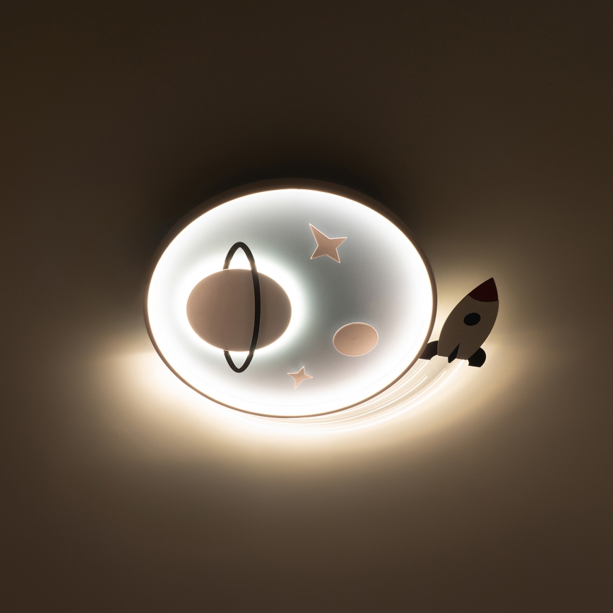 Brilagi -LED kinderplafondlamp STARSHIP LED/64W/230V 3000/4500K blauw