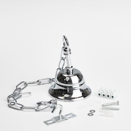 Brilagi - LED Kristallen hanglamp aan een ketting MOZART 4xE14/40W/230V glanzend chroom