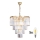 Brilagi - LED Kristallen hanglamp aan een ketting MOZART 5xE14/40W/230V goud