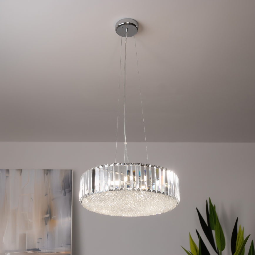 Brilagi - LED Kristallen hanglamp aan een koord GLAMOUR 5xG9/42W/230V