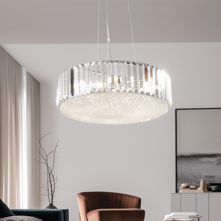 Brilagi - LED Kristallen hanglamp aan een koord GLAMOUR 5xG9/42W/230V