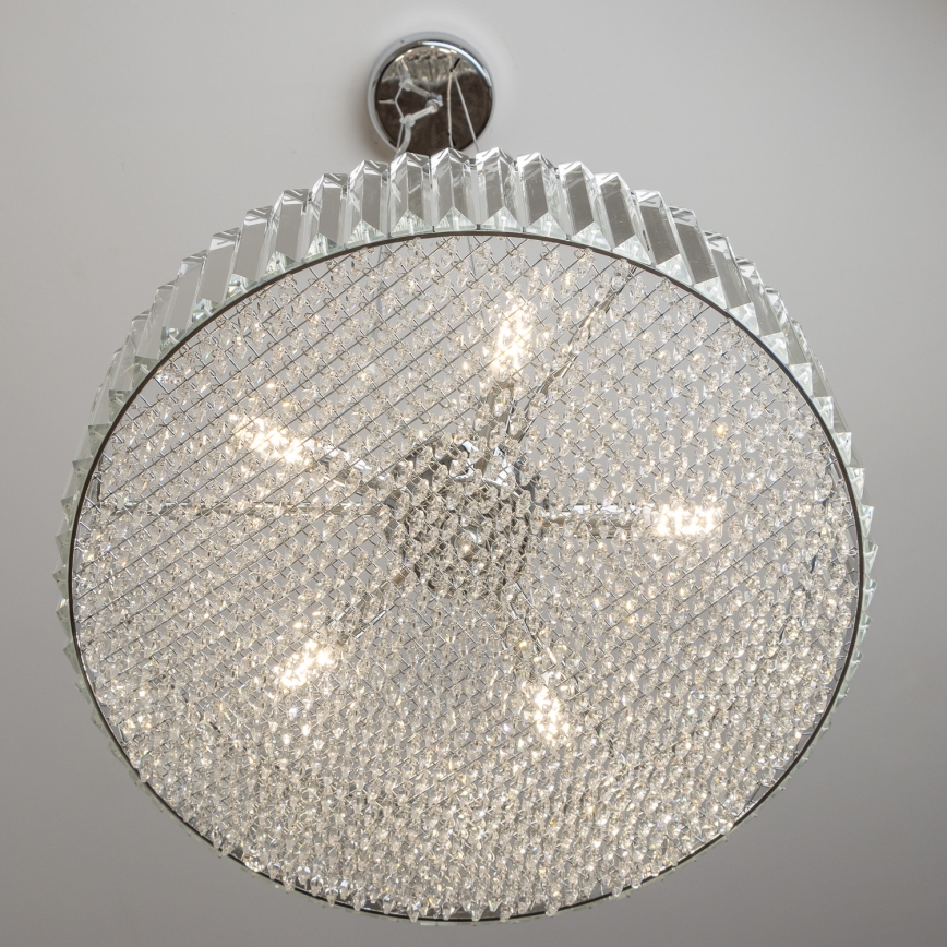 Brilagi - LED Kristallen hanglamp aan een koord GLAMOUR 5xG9/42W/230V