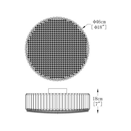 Brilagi - LED Kristallen plafondlamp GLAMOUR 5xG9/42W/230V