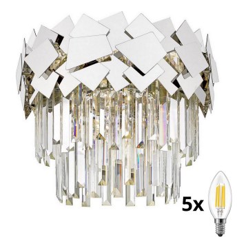 Brilagi - LED Kristallen plafondlamp MIRAGE 5xE14/40W/230V