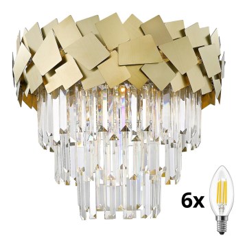 Brilagi - LED Kristallen plafondlamp MIRAGE 6xE14/40W/230V