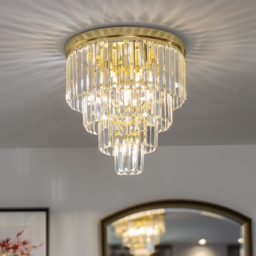 Luxe plafondlamp met helder glas - Royce