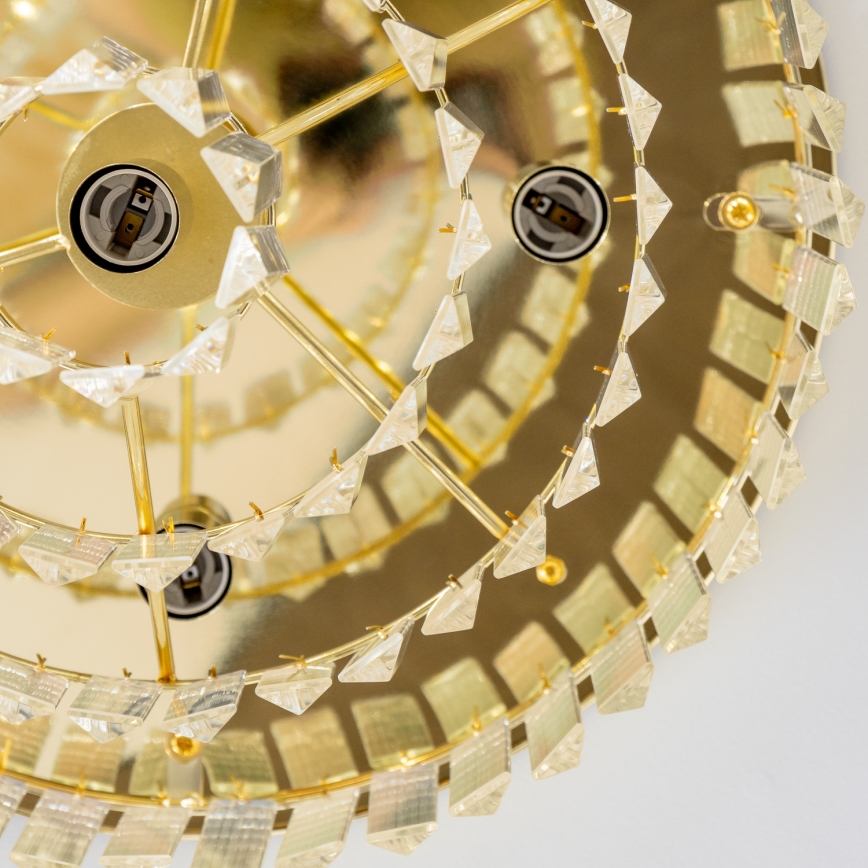 Brilagi - LED-kristallen plafondlamp MOZART 5xE14/40W/230V Ø 40 cm goudkleurig