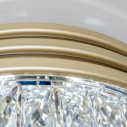 Brilagi - LED Kristallen plafondlamp VELURE 5xE14/40W/230V goud