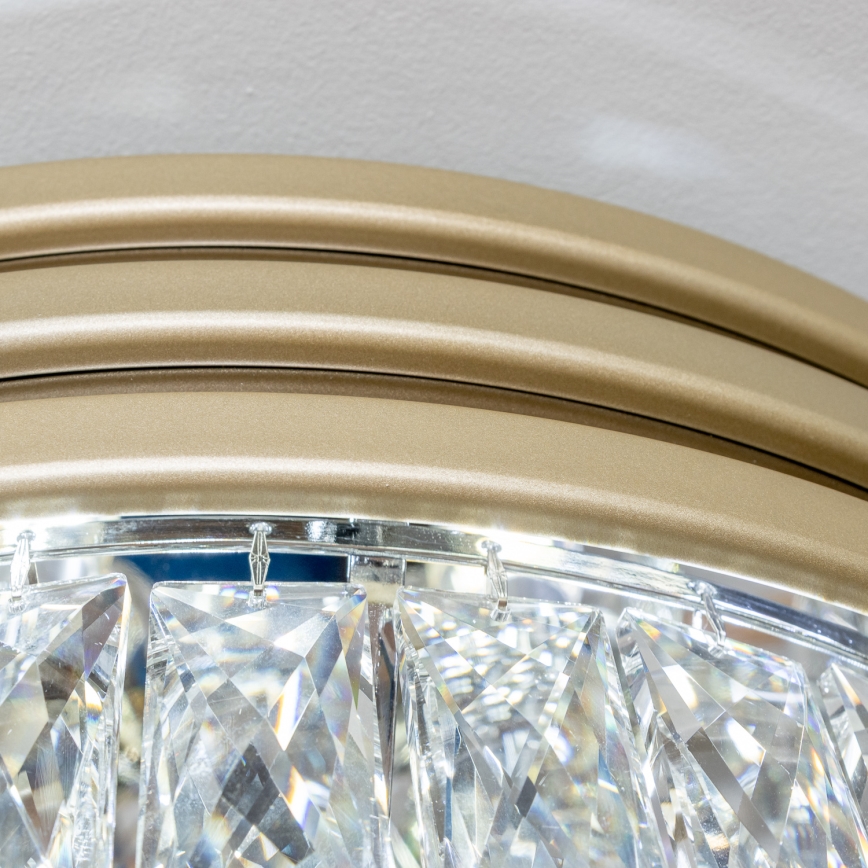 Brilagi - LED Kristallen plafondlamp VELURE 5xE14/40W/230V goud