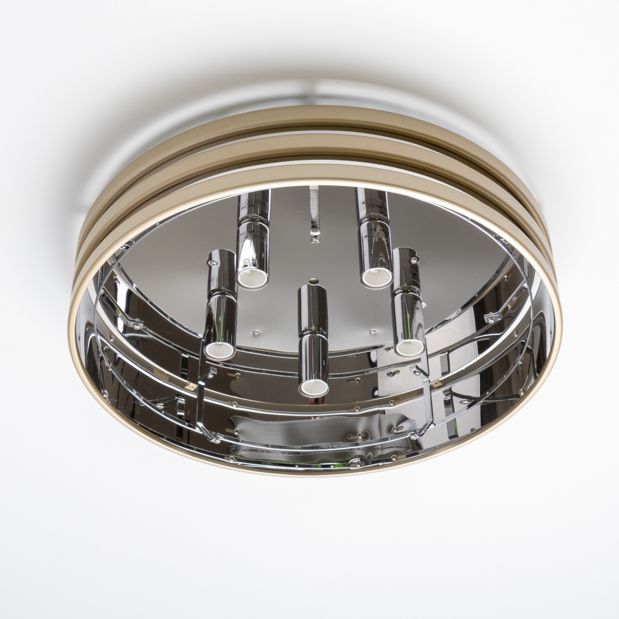 Brilagi - LED Kristallen plafondlamp VELURE 5xE14/40W/230V goud