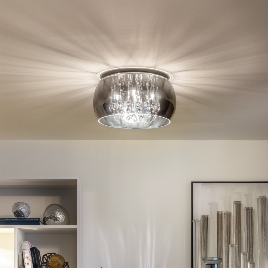 Brilagi - LED-kristallen plafonnière JEWEL 5xG9/42W/230V Ø 40 cm