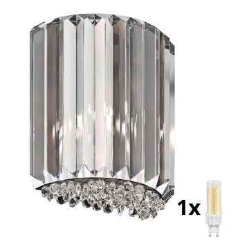 Brilagi - LED Kristallen wandlamp GLAMOUR 1xG9/42W/230V