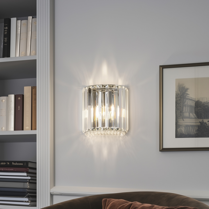 Brilagi - LED Kristallen wandlamp GLAMOUR 1xG9/42W/230V