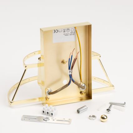 Brilagi - LED Kristallen wandlamp MOZART 2xE14/40W/230V goud