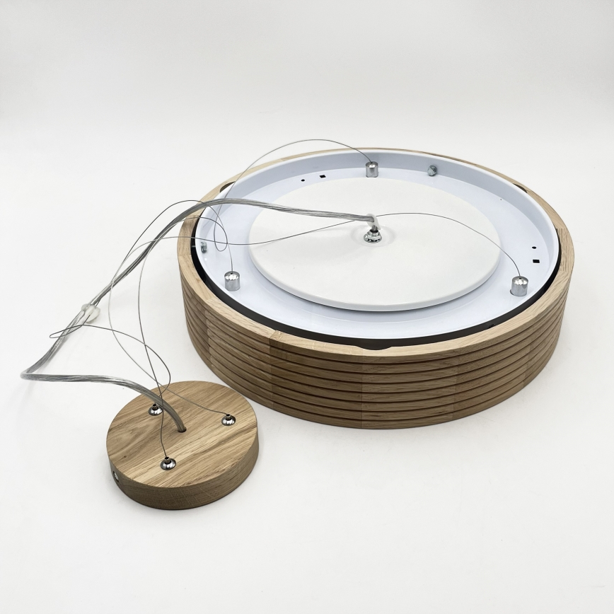 Brilagi - LED-kroonluchter aan kabel CARVALHO MODERN 2xE27/60W/230V eiken Ø 37,5 cm