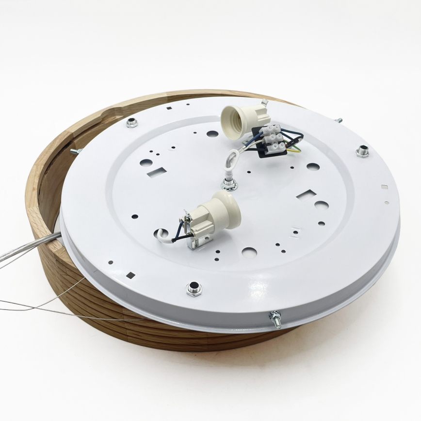 Brilagi - LED-kroonluchter aan kabel CARVALHO MODERN 2xE27/60W/230V eiken Ø 37,5 cm