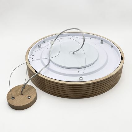 Brilagi - LED-kroonluchter aan kabel CARVALHO MODERN 3xE27/60W/230V eiken Ø 47,5 cm